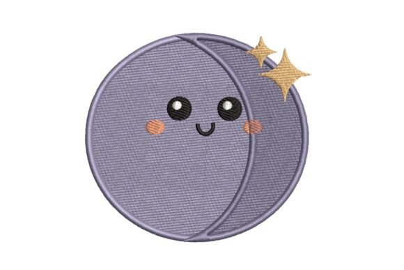 Evaluating the Cute Sparkling Moon Embroidery Design