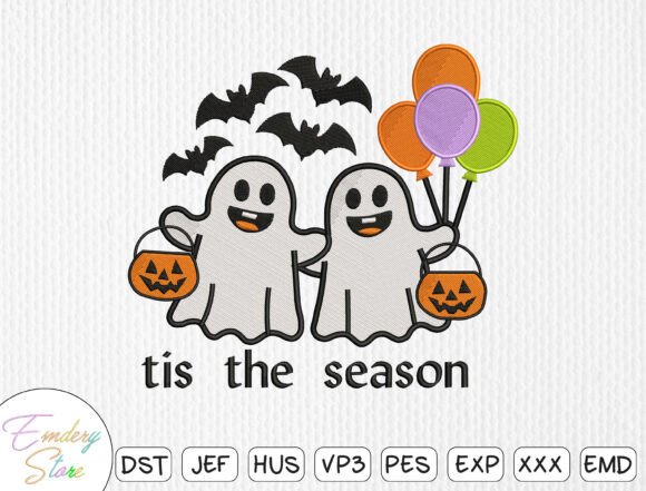 Review: Tis the Season Ghosts Embroidery Design