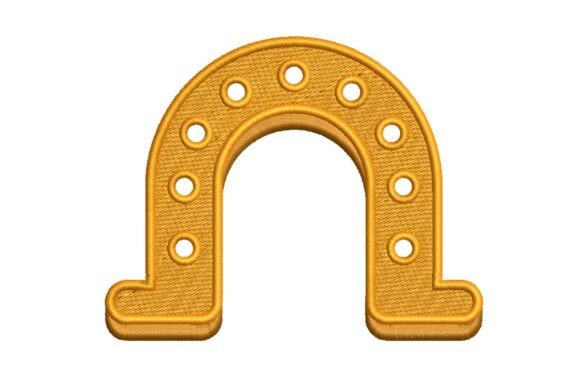 Reviewing the Golden Lucky Horseshoe Embroidery Design